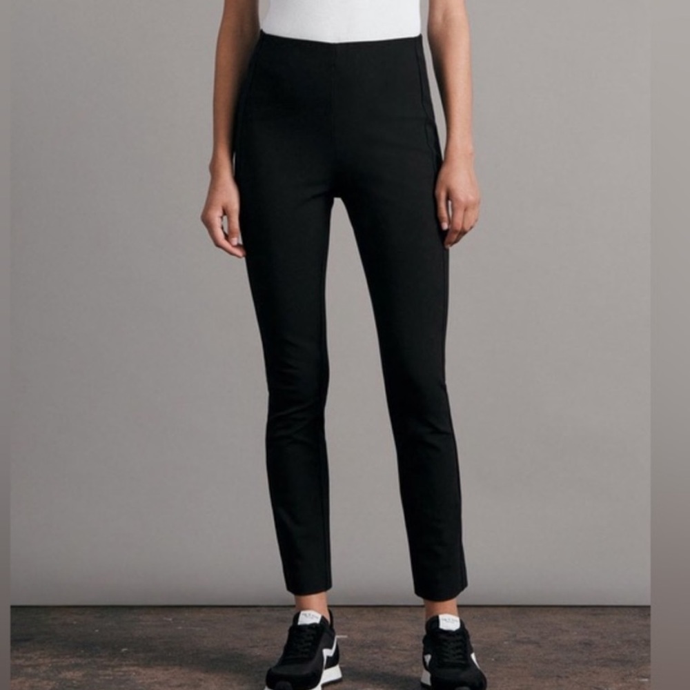 Rag & Bone Trouser Pants Womens 4 Black Straight Casual Comfort Cotton Blend
